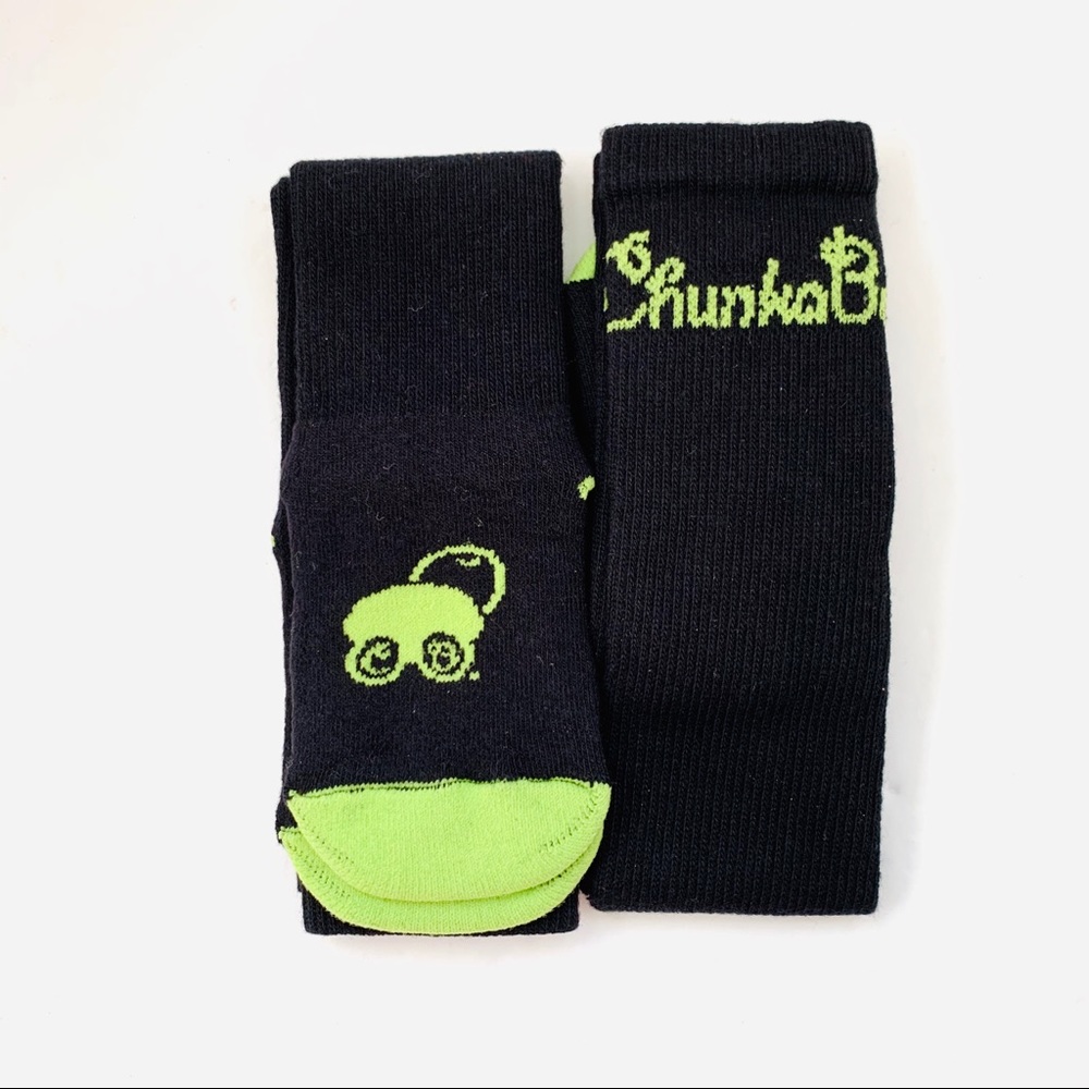 COPY - Chunks Buns Thigh High Sox Blk/Grn NWOT 2 …
